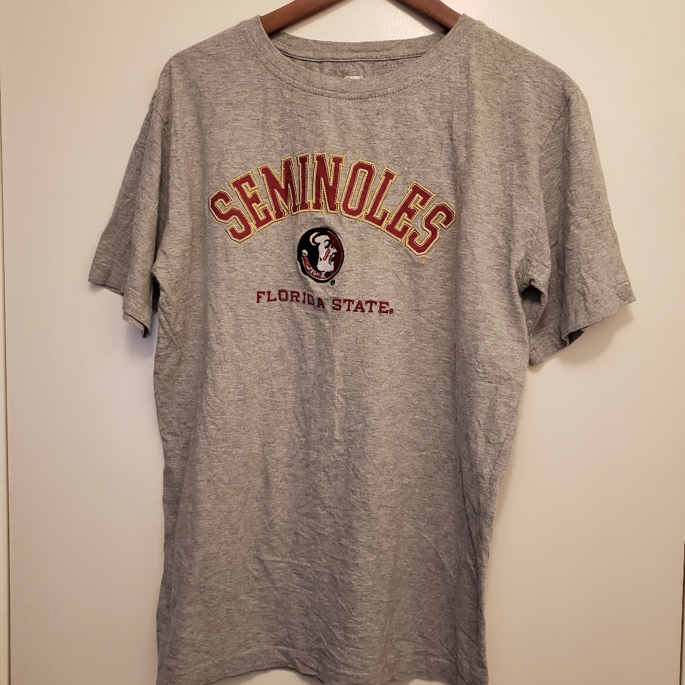 Knights Apparel Florida State Gray Seminoles T-Shirt -MEN'S SIZE MEDIUM